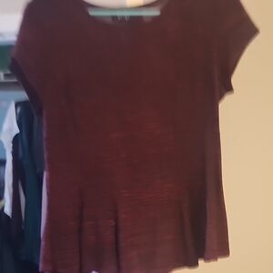 Elegant Women's Top in Rich Burgundy